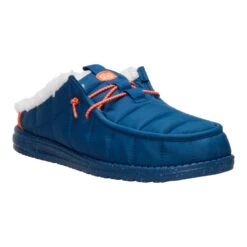 Wally Slip Camp - Navy/Orange -Heydude 45015 487 WALLYSLIPCAMP NAVYORANGE 3QTR conversion1