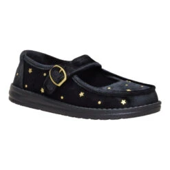 Wendy Jane Holiday - Black 13 Wendy Jane Holiday - Black -Heydude 45355 001 WENDYJANESTUDDED BLACK 3QTR conversion1