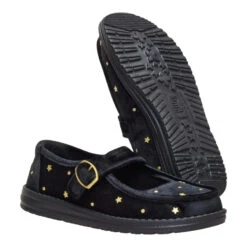 Wendy Jane Holiday - Black 10 Wendy Jane Holiday - Black -Heydude 45355 001 WENDYJANESTUDDED BLACK PAIR BOTTOM conversion1