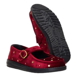 Wendy Jane Holiday - Deep Red -Heydude 45355 79I WENDYJANESTUDDED DEEPRED PAIR BOTTOM conversion1