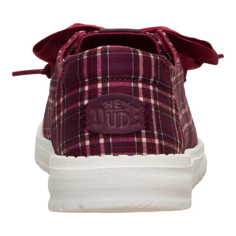 Wendy Holiday Bow - Red Plaid/Burgundy 5 Wendy Holiday Bow - Red Plaid/Burgundy - Image 5
