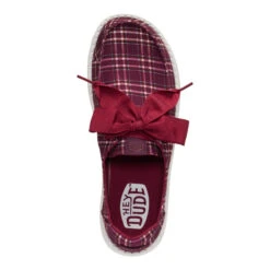 Wendy Holiday Bow - Red Plaid/Burgundy 13 Wendy Holiday Bow - Red Plaid/Burgundy -Heydude 45369 6RS WENDYHOLIDAYBOW REDPLAIDBURGUNDY TOP conversion1