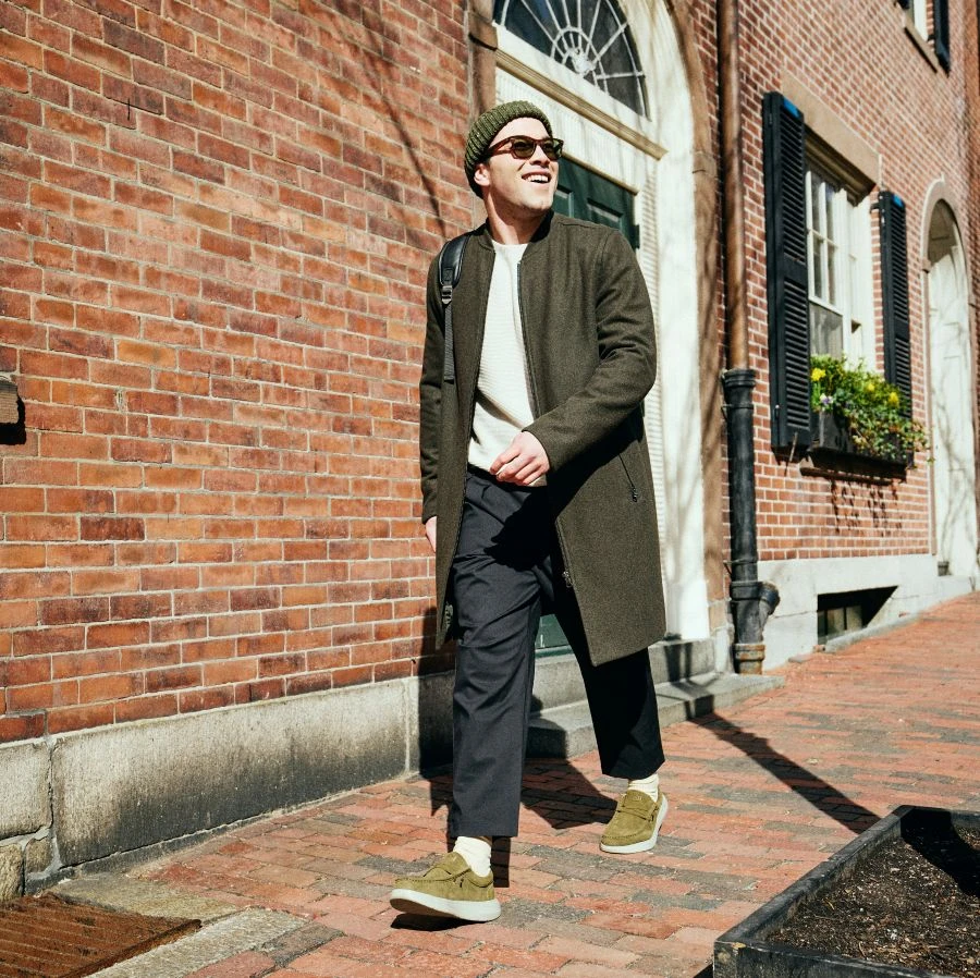 Wally Comf Suede - Dark Olive/Stone Grey 2 Wally Comf Suede - Dark Olive/Stone Grey - Image 2